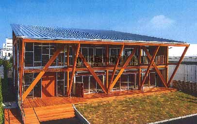 住之江区の新・大阪木材会館 外観1