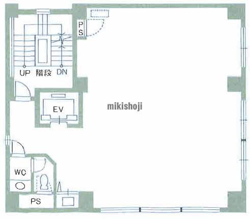 中央区南の藤栄ビルＷ棟 平面1
