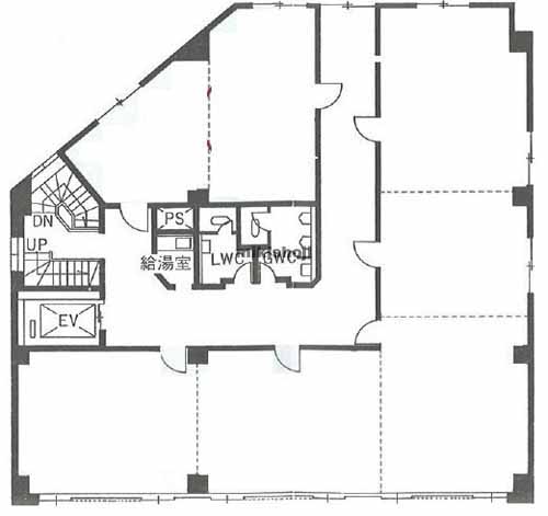 北区の三晃ビル 平面1