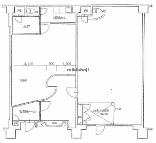 中央区北の朝日プラザ北７条Ｂ棟 平面1