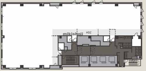 中央区北のTHE VILLAGE SAPPORO(いちご若草札幌ビル) 平面1