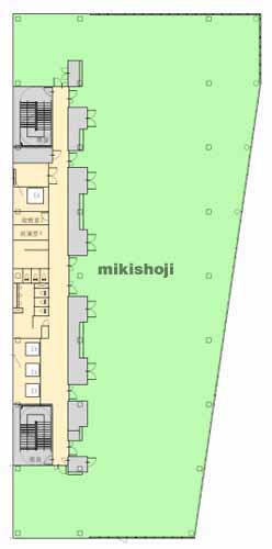 北広島市の(仮称)Ｆビレッジ複合施設　商業・オフィス棟 平面1