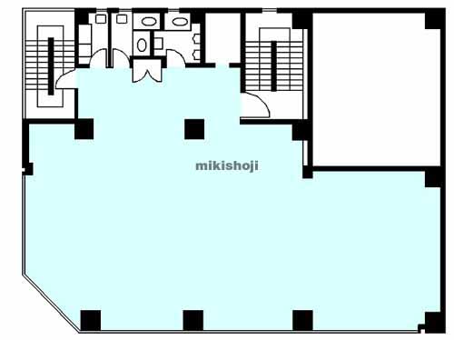 一番町の仙台ワールドビル 平面1