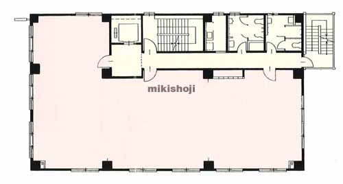 会津若松市のジブラルタ生命会津若松ビル 平面1