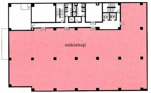 福島市の日本生命福島ビル 平面1