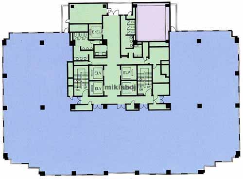国分町・大町・立町の仙台パークビル 平面1