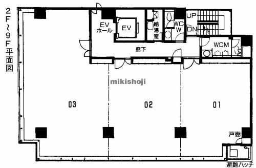 新横浜のフジビル 平面1