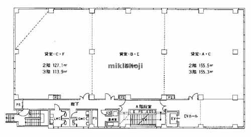 旭区の二俣川２５７ビル 平面1