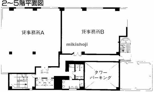 厚木市の原田センタービル 平面1