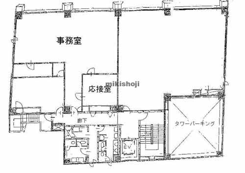 小田原市の勝俣組ビル 平面1