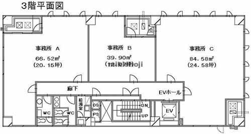 北幸・南幸の横浜ＮＳビル 平面1