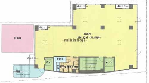 都筑区のＣ・Ｍ　Ｐｏｒｔビル 平面1