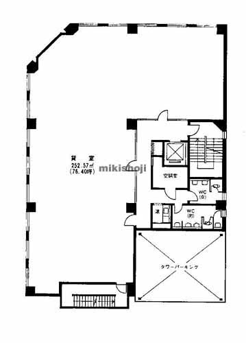 愛織第２ビル 平面1