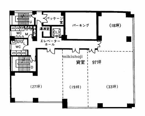 岐阜市全域の岐阜ステーションビル 平面1
