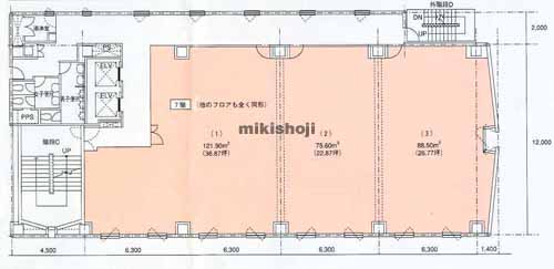 長野市全域の長野森ビル　新館 平面1