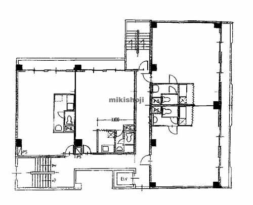名駅・那古野の松岡第２ビル 平面1