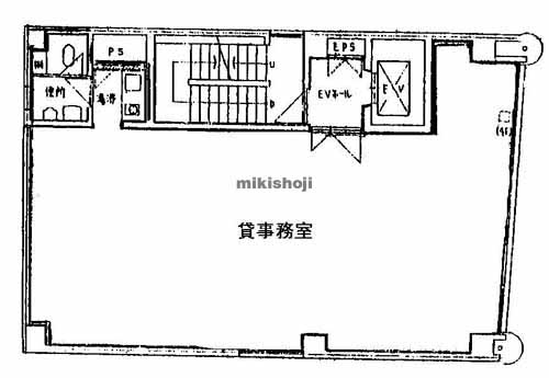名駅・那古野の林屋ビル 平面1