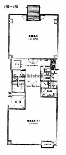 丸の内・錦のヒビノ・オフィスラインズ 平面1