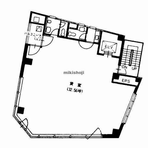 名駅・那古野のアミックＭＫビル 平面1