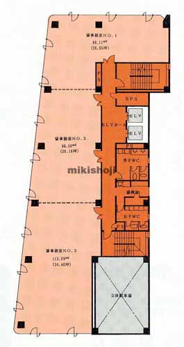 豊川市全域の豊川中央通りビル 平面1