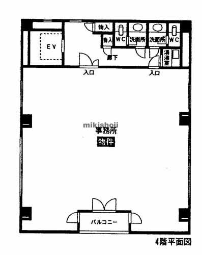 中区その他のプロト新栄ビル 平面1