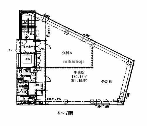 名駅・那古野のクリスタルＭＡビル 平面1