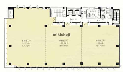 丸の内・錦の名古屋伏見ビル 平面1