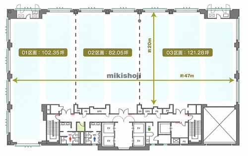 ＭＩテラス名古屋伏見 平面1