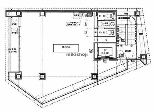 那古野・名駅の名駅アネクス 平面1