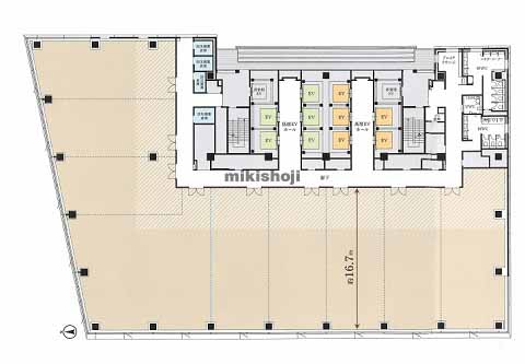 明治安田名古屋駅前ビル 平面1