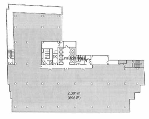 瓦町～久太郎町の御堂筋本町ビル 平面1