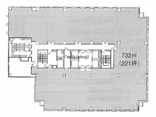 北浜～淡路町の日本生命今橋ビル 平面1