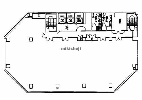 瓦町～久太郎町の山陽染工瓦町ビル 平面1