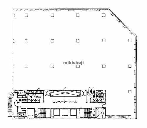 瓦町～久太郎町の野村不動産御堂筋本町ビル 平面1