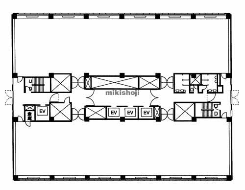 土佐堀・京町堀・西本町の肥後橋センタービル 平面1