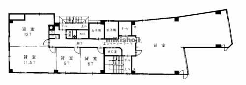 土佐堀・京町堀・西本町の京町橋八千代ビル 平面1