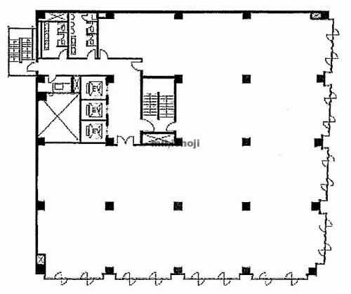 阿波座・立売堀の日建ビル 平面1