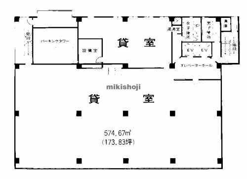 西区他の四ツ橋グランドビル 平面1