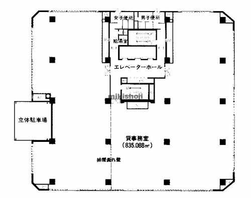 土佐堀・京町堀・西本町のパシフィックマークス肥後橋 平面1