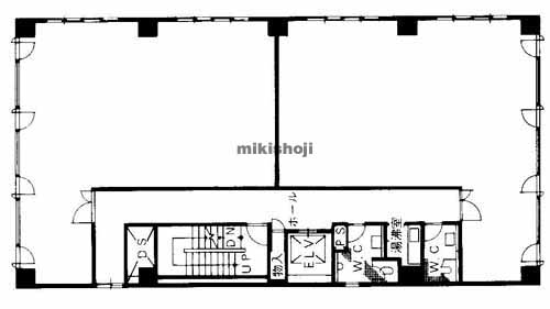 ウツボパークビル 平面1