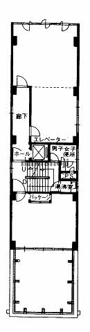 阿波座・立売堀の永和産業ビル 平面1