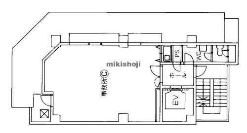 北浜～淡路町の北浜山富ビル 平面1