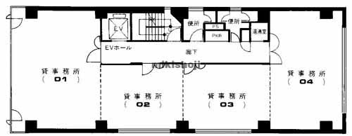 中央区他のソフィア大手前 平面1