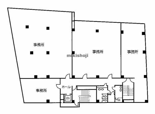 南森町周辺の西川ビル 平面1
