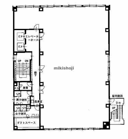 上本町・上汐・生玉町・生玉前町の松下ビル 平面1