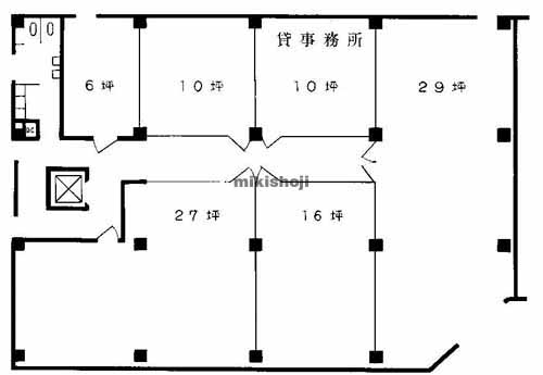 湊町・元町・難波中・日本橋・敷津の山田ビル 平面1
