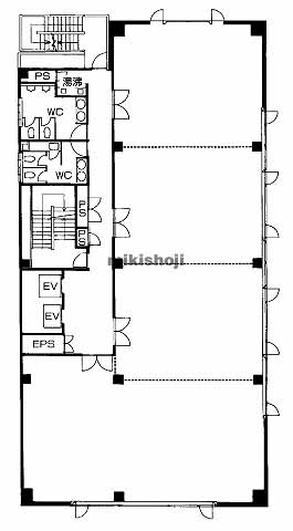 阿倍野区他の徳山ビル 平面1