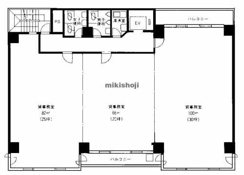 湊町・元町・難波中・日本橋・敷津のナンバグランドビル 平面1