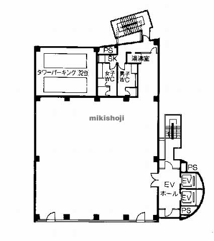 片町・東野田町・網島町・中野町の脇田京橋第１ビル 平面1