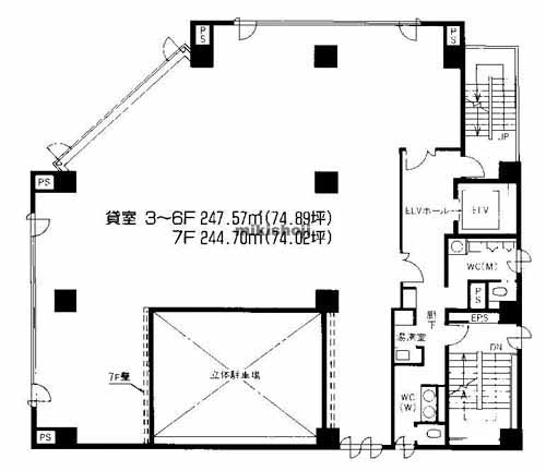 西区他のアドーラブル南堀江 平面1
